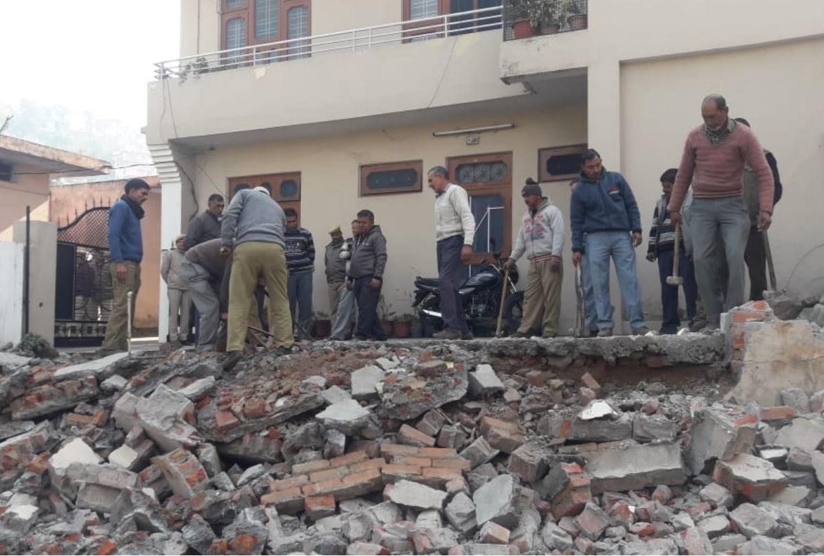 encroachment removed in bilaspur in himachal pradesh