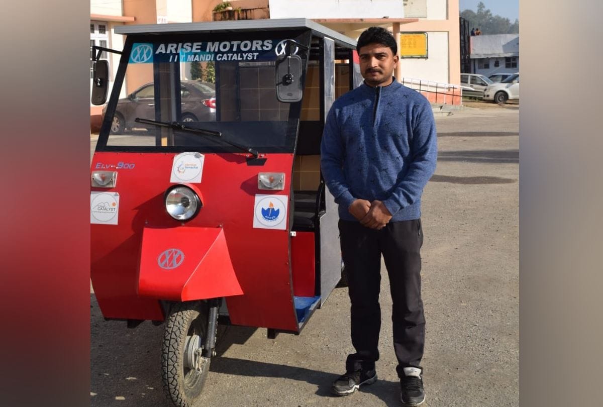 IIT Mandi student Make solar auto in Una in Himachal Pradesh