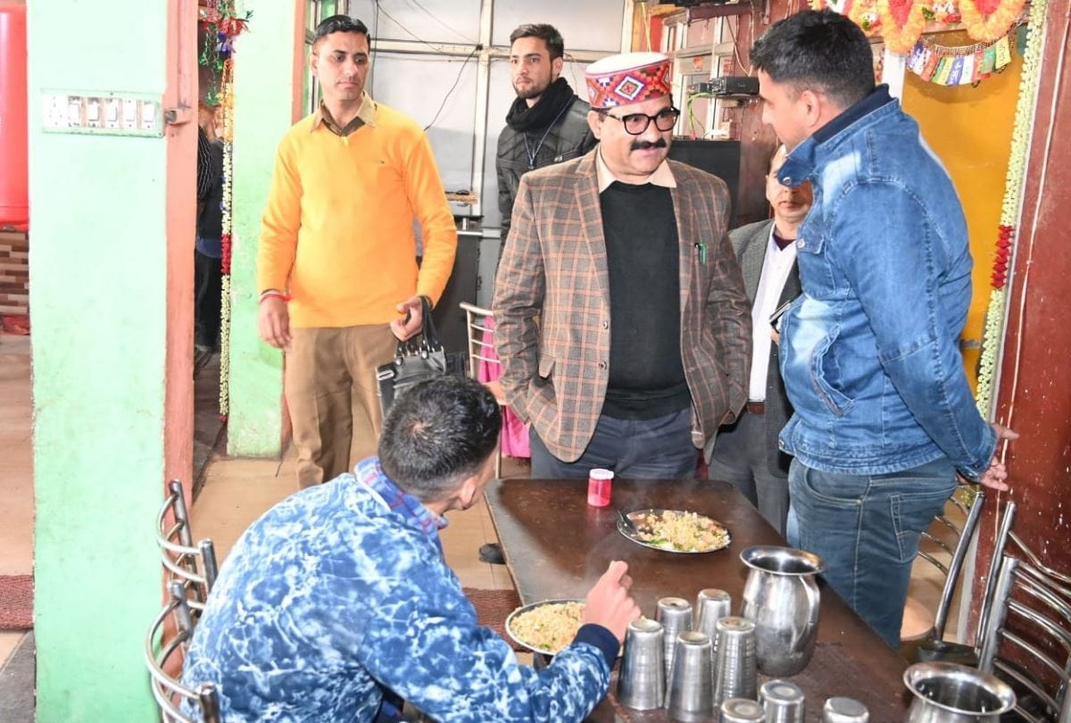 Himachal pradesh transport minister govind thakur raid on restaurants