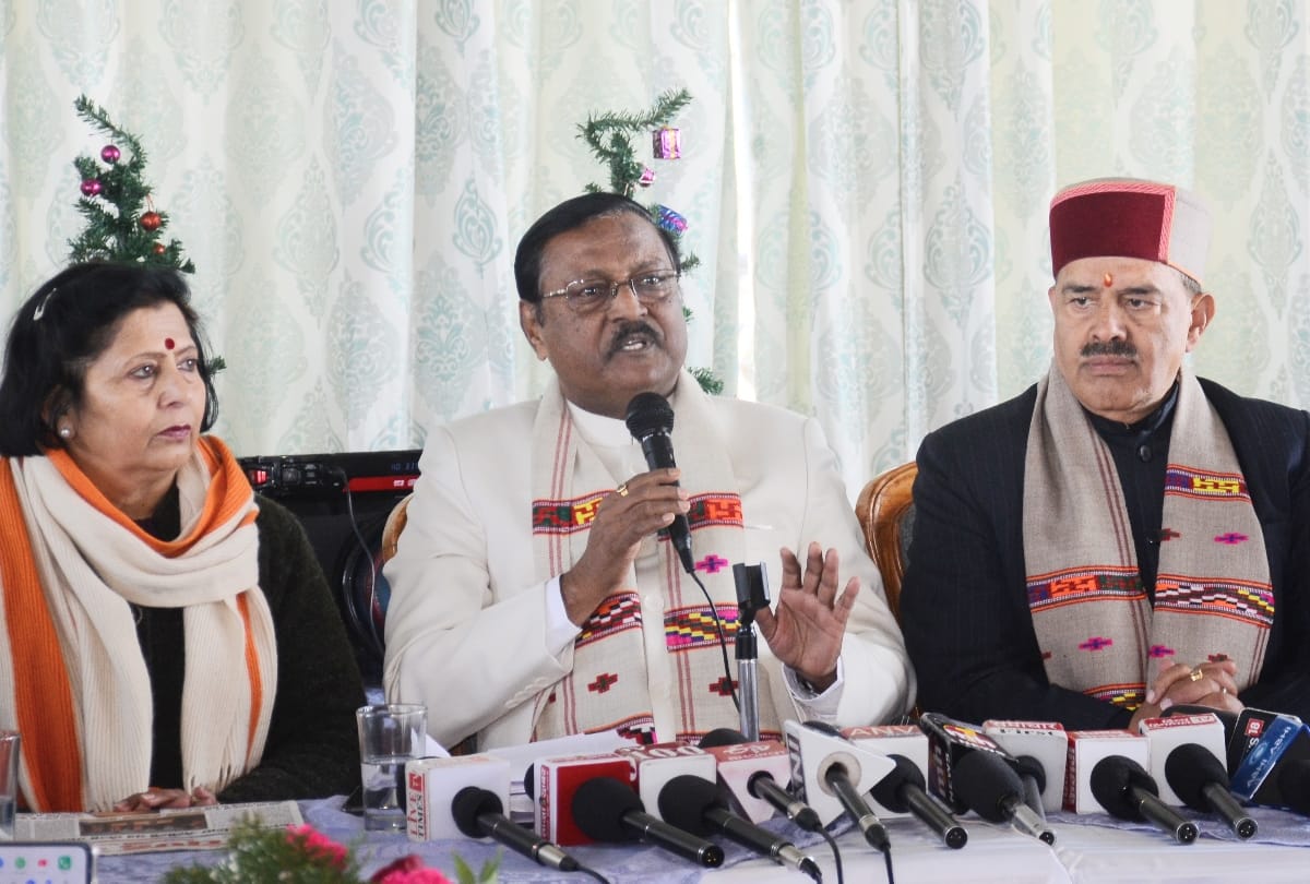 BJP leader Satyapal jain press conference in shimla in himachal pradesh