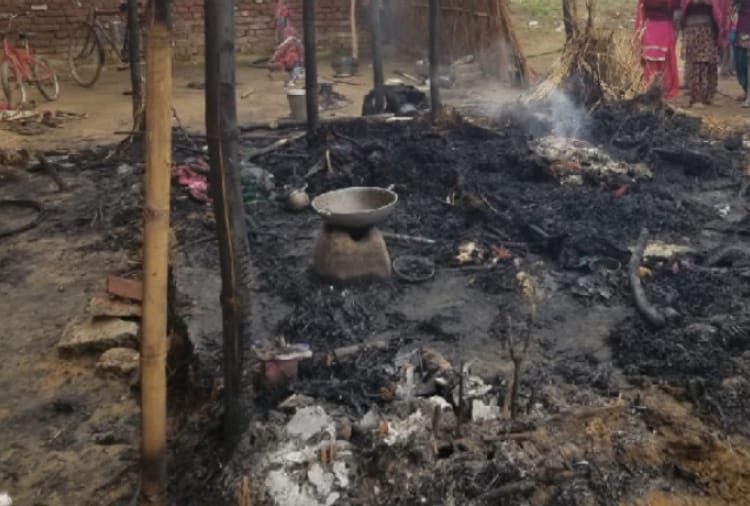 Fire breaks out in The hut, Father and son died