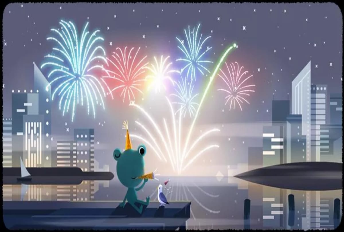 New Year Eve 2020 Google Doodle: happy new year wishes