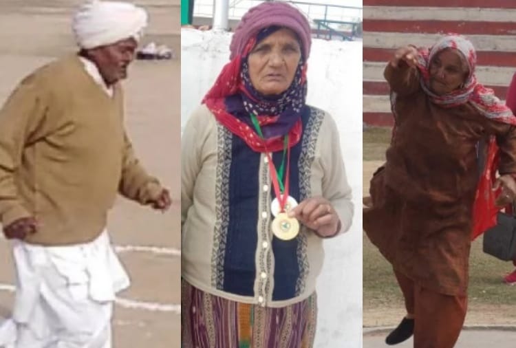 The elderly Perform well in sports during Cold wave In Haryana