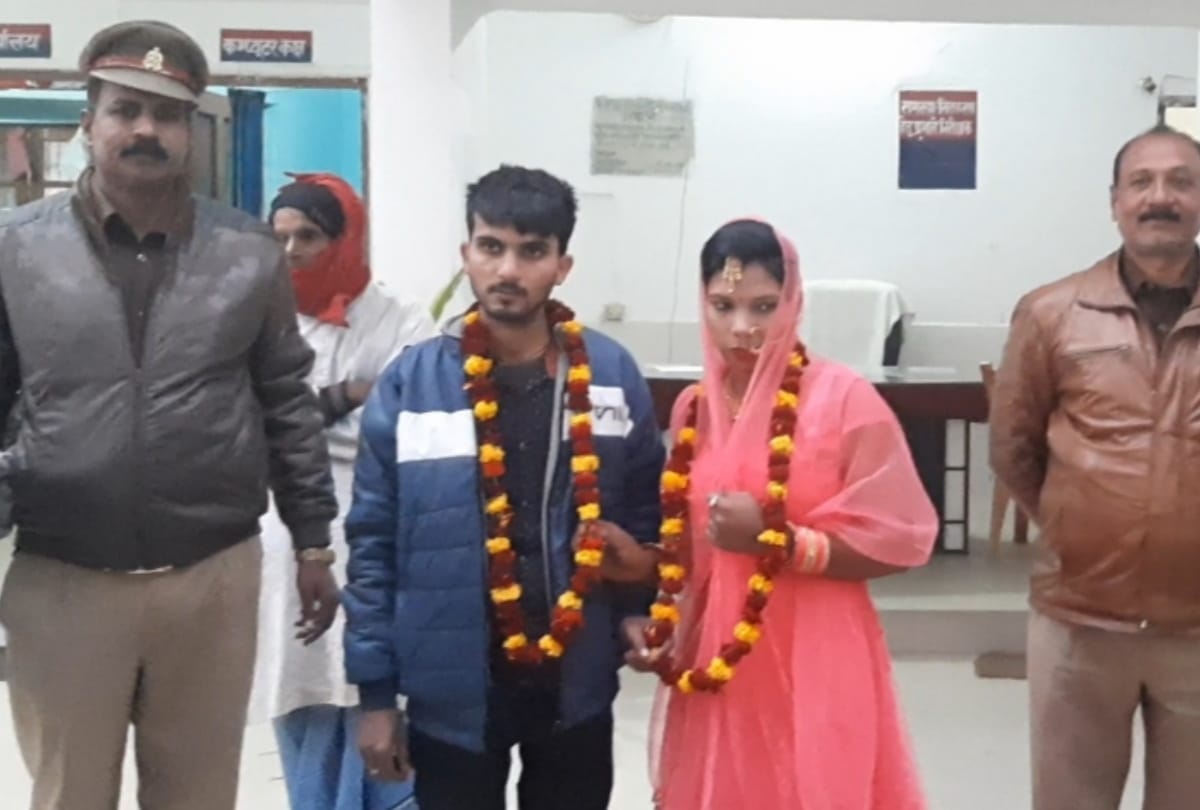 Couple married in police station at Sant kabir nagar