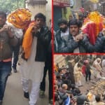 BJP MP Ravi Kishan cremated his father in Varanasi