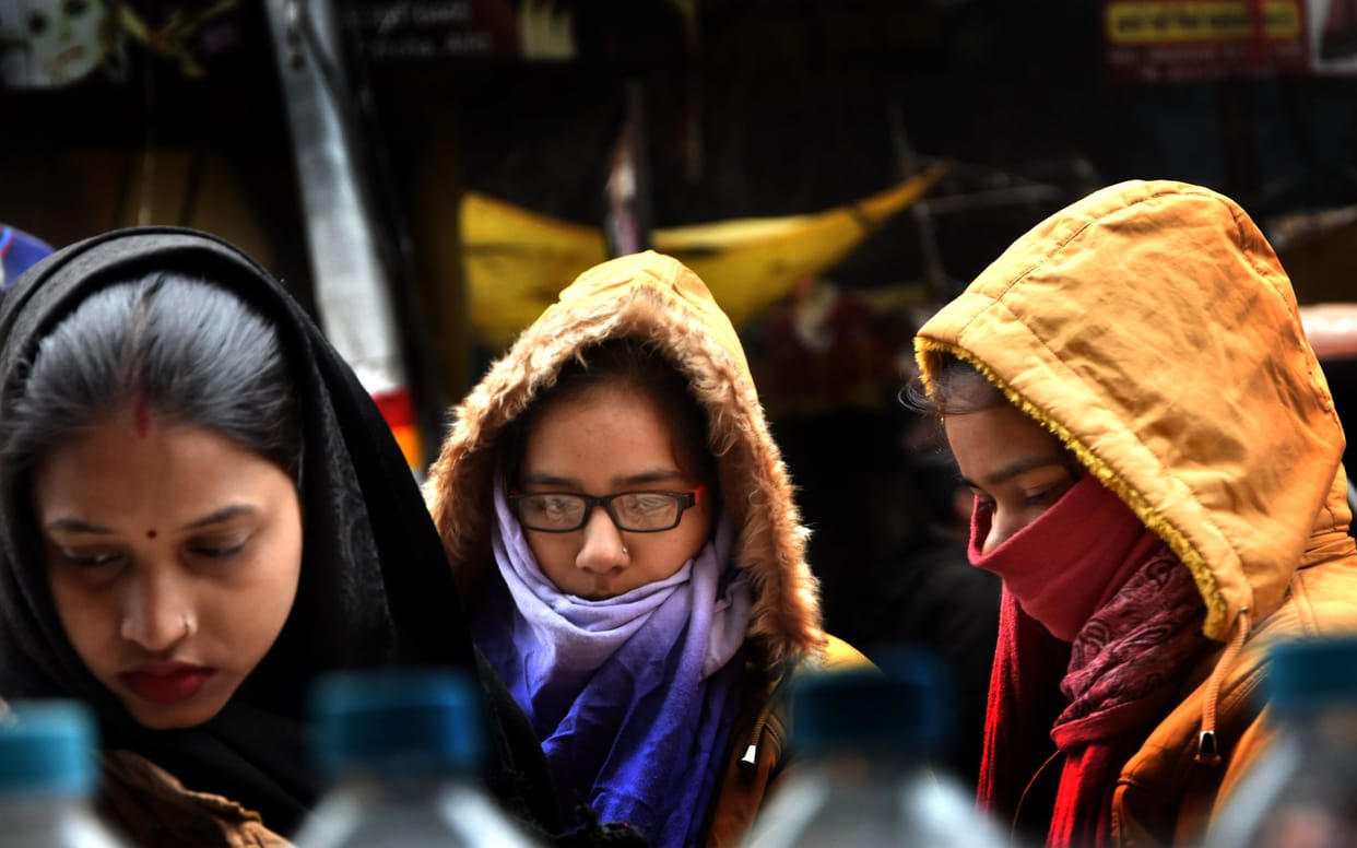 cold and shivring due to low temprature