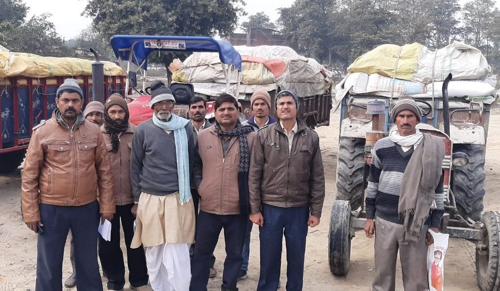 farmer reached to sdm with dhan