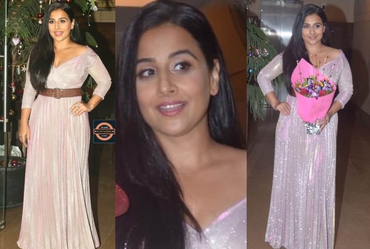 vidya balan celebrates her birthday in lavender gown see pics
