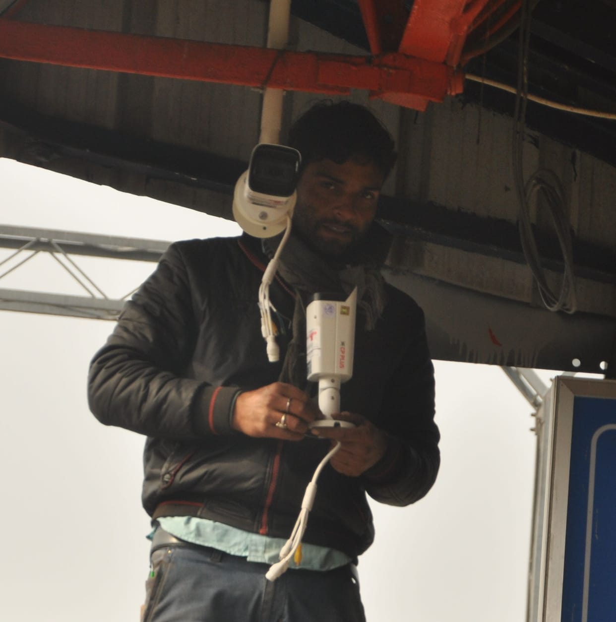 CCTV on Rohtak Railway Station and 100 banch