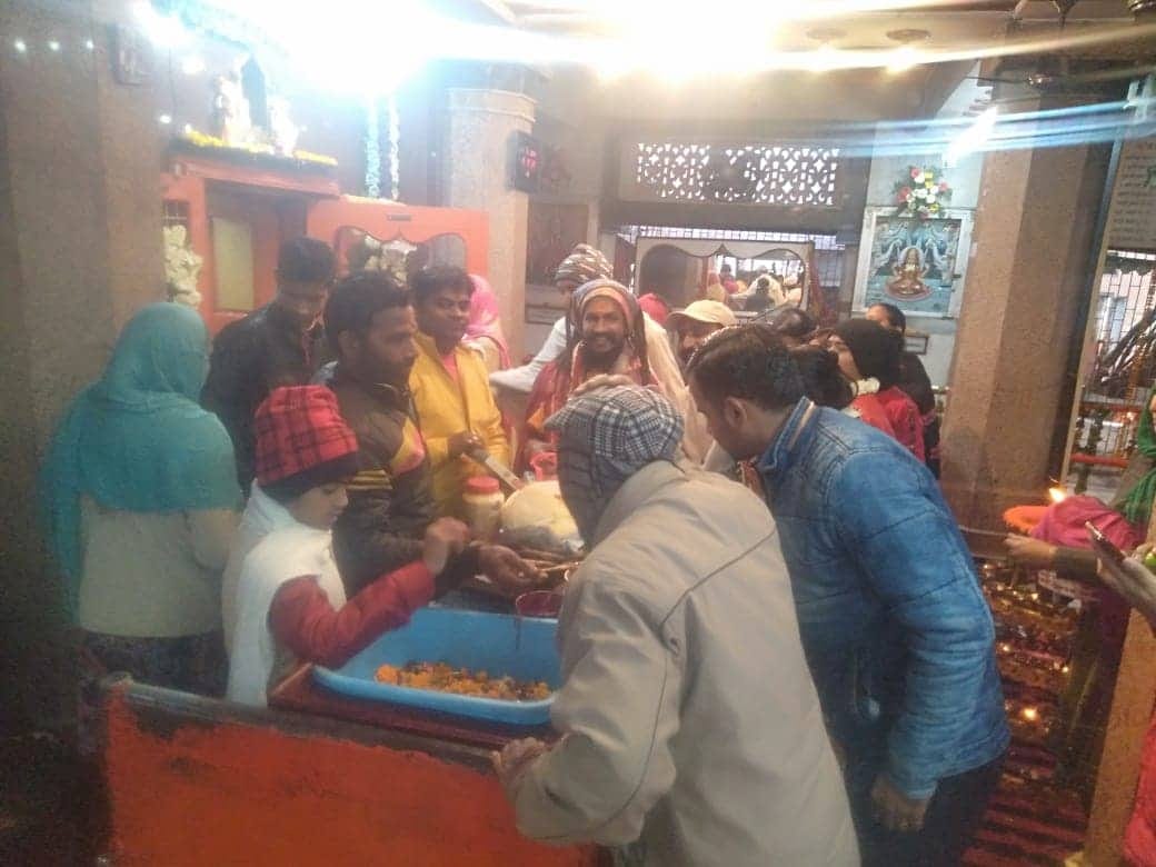 happy new year 2020: first day people visit in temple and tourist place