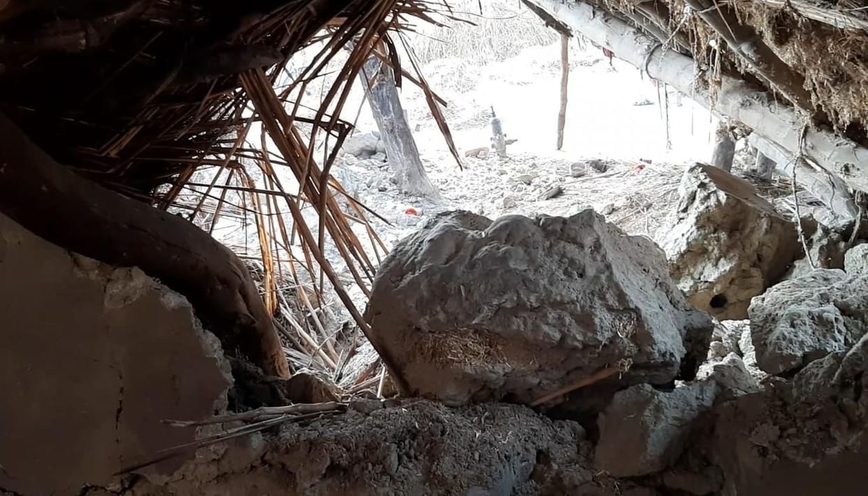 One cattle dead due to collapse of wall of a house, three injured