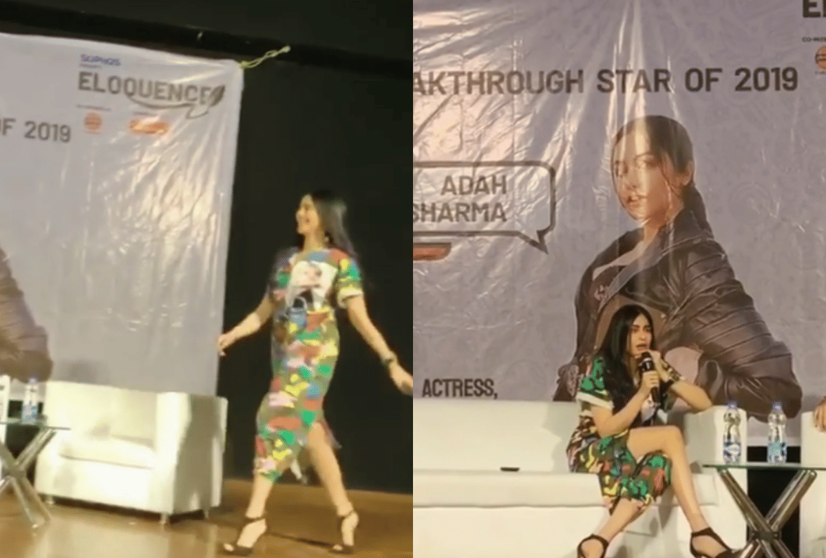 Adah Sharma meet her fans in iit bombay when she did not get entry