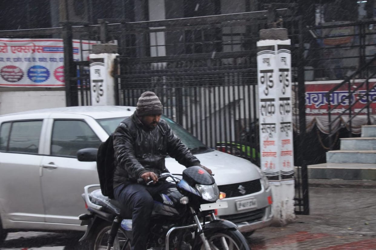 Changed weather in Terai, drizzle increased melting