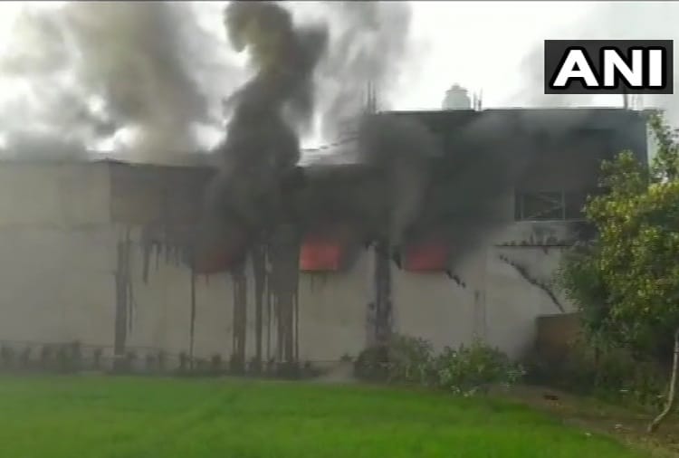 Fire broke out at a cycle factory in Ludhiana