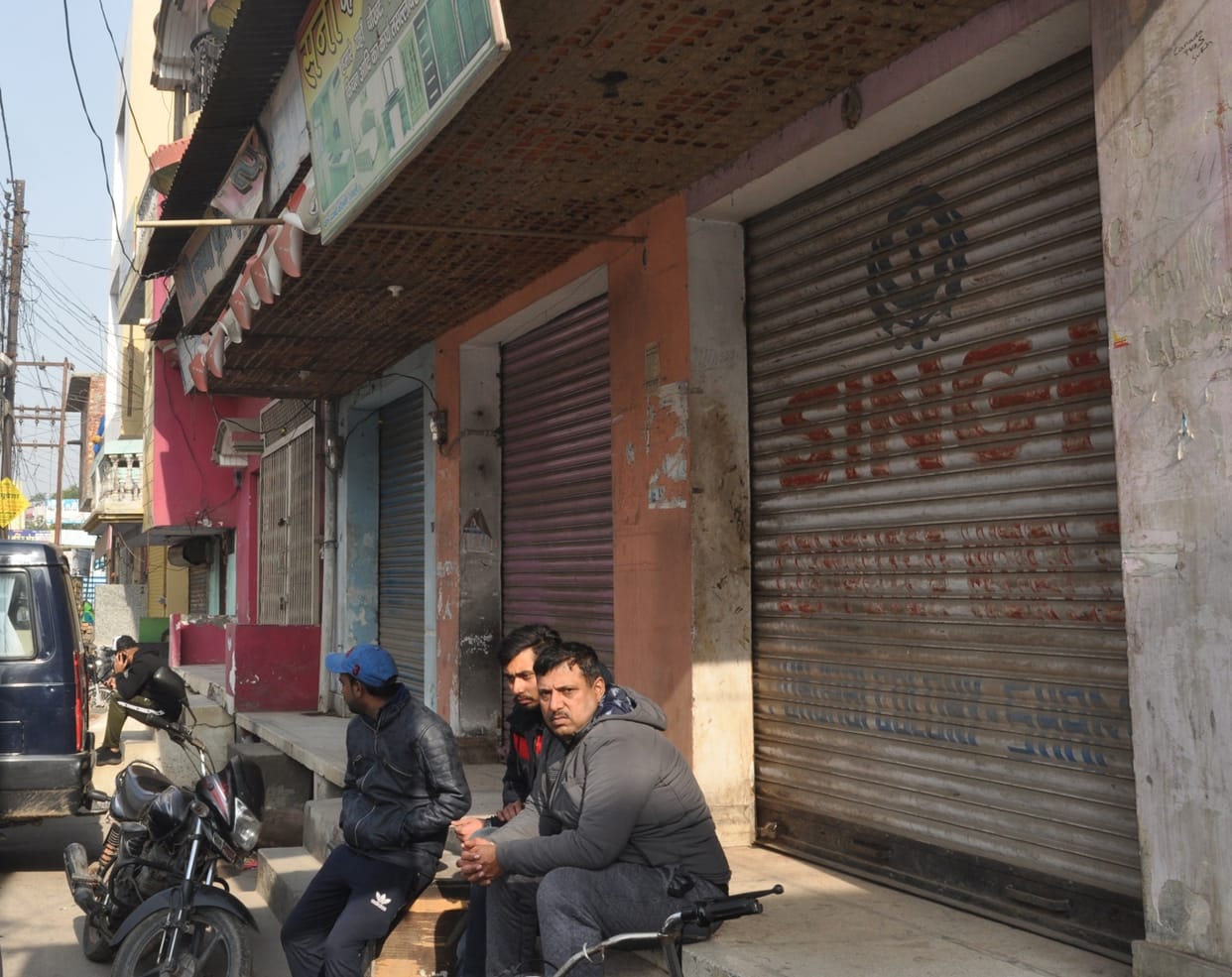 The grief of killing four family members, shops closed