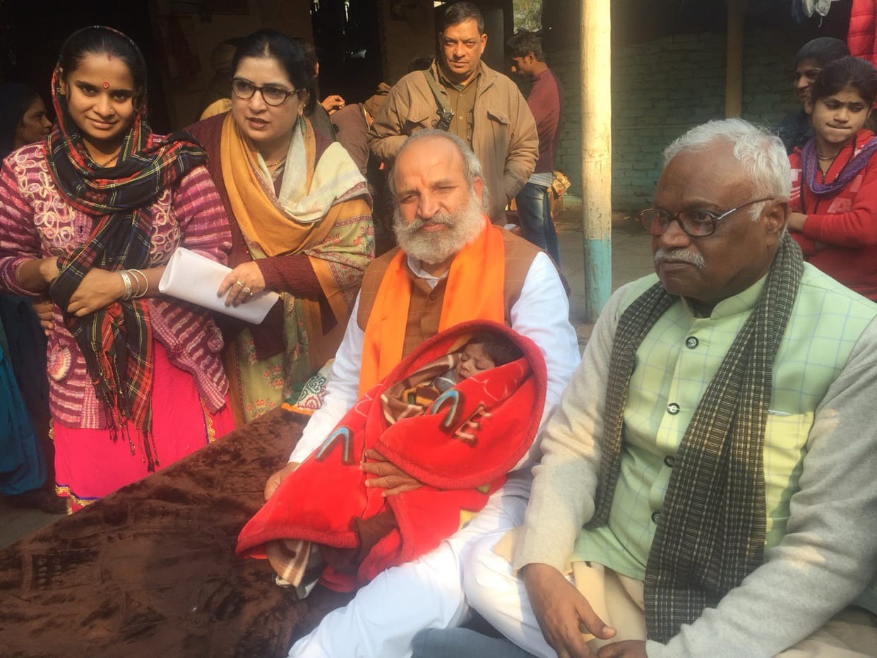 Hindu Organisation adopted the Hindu refugee baby girl Nagrikta