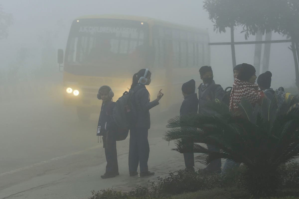 Children got relief from going to school in winter