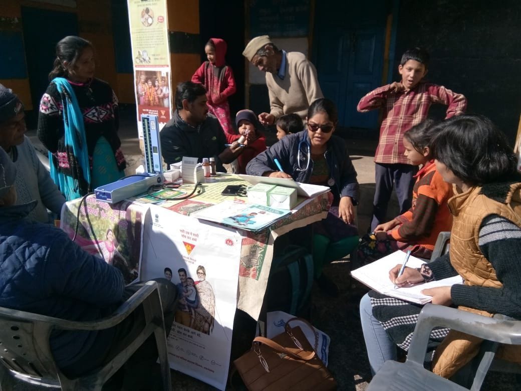 health camp started after the complain on portal