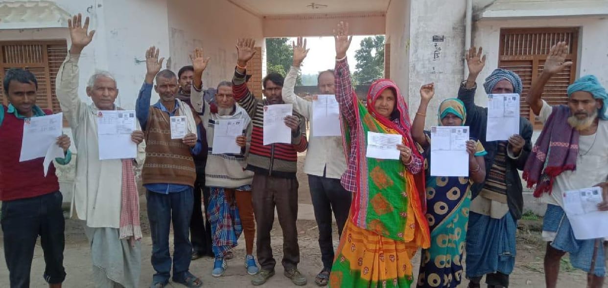 Anger due to not getting food grains for two months