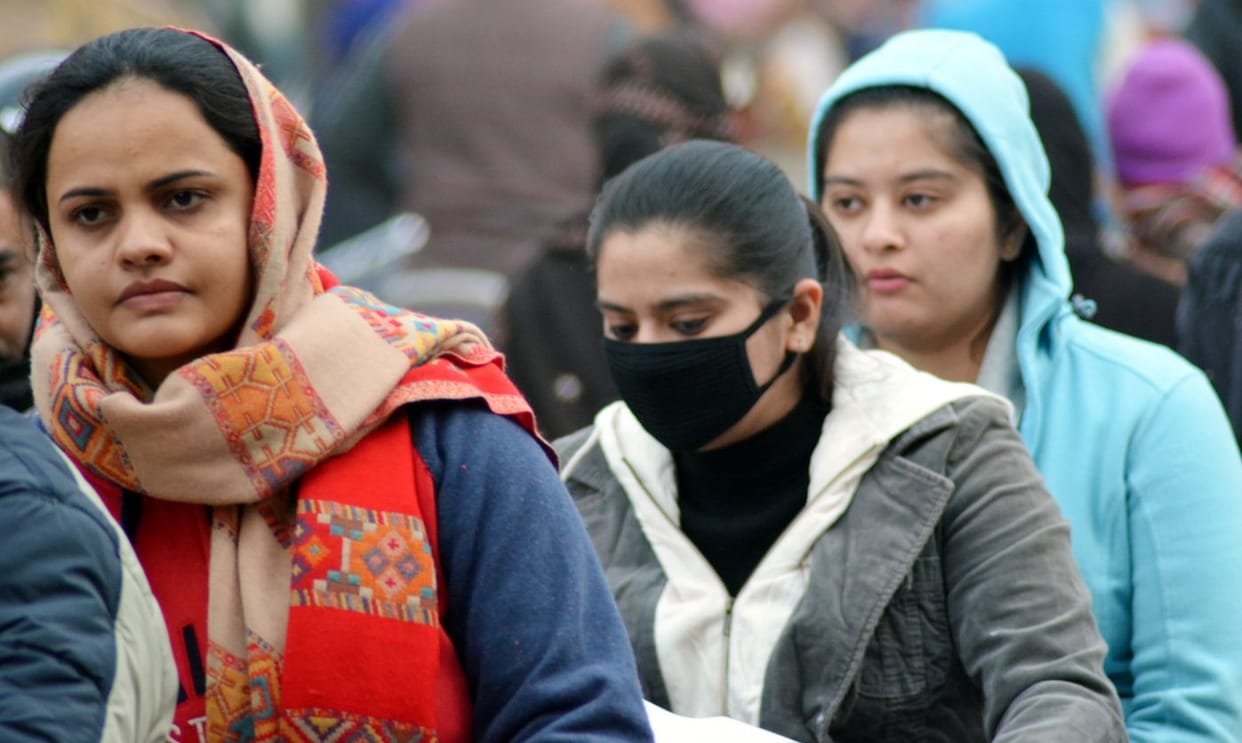 The district's minimum temperature of 4.3 degrees