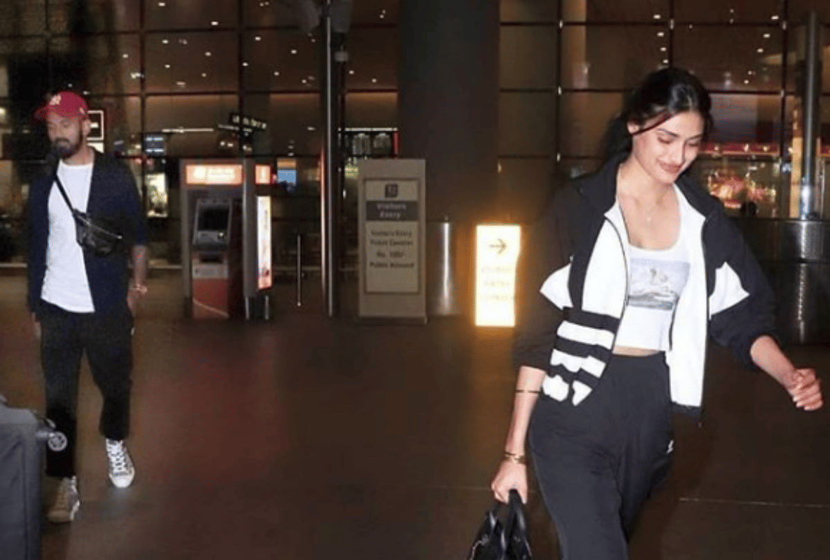 athiya shetty and kl rahul return mumbai after new year celebration