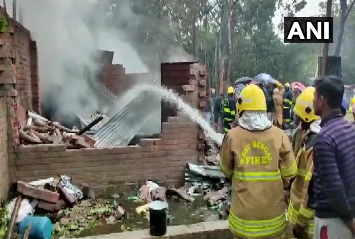 Five persons dead in an explosion at firecracker factory in North 24 Parganas, West Bengal