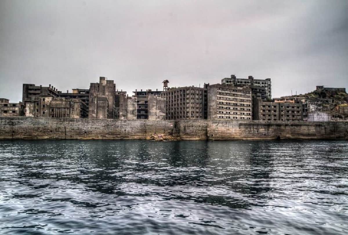 Abandoned Island of Japan Hashima Island also known as Gunkanjima or Battleship Island