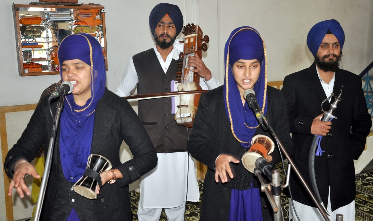 Celebration of Guru Gobind Singh with simplicity