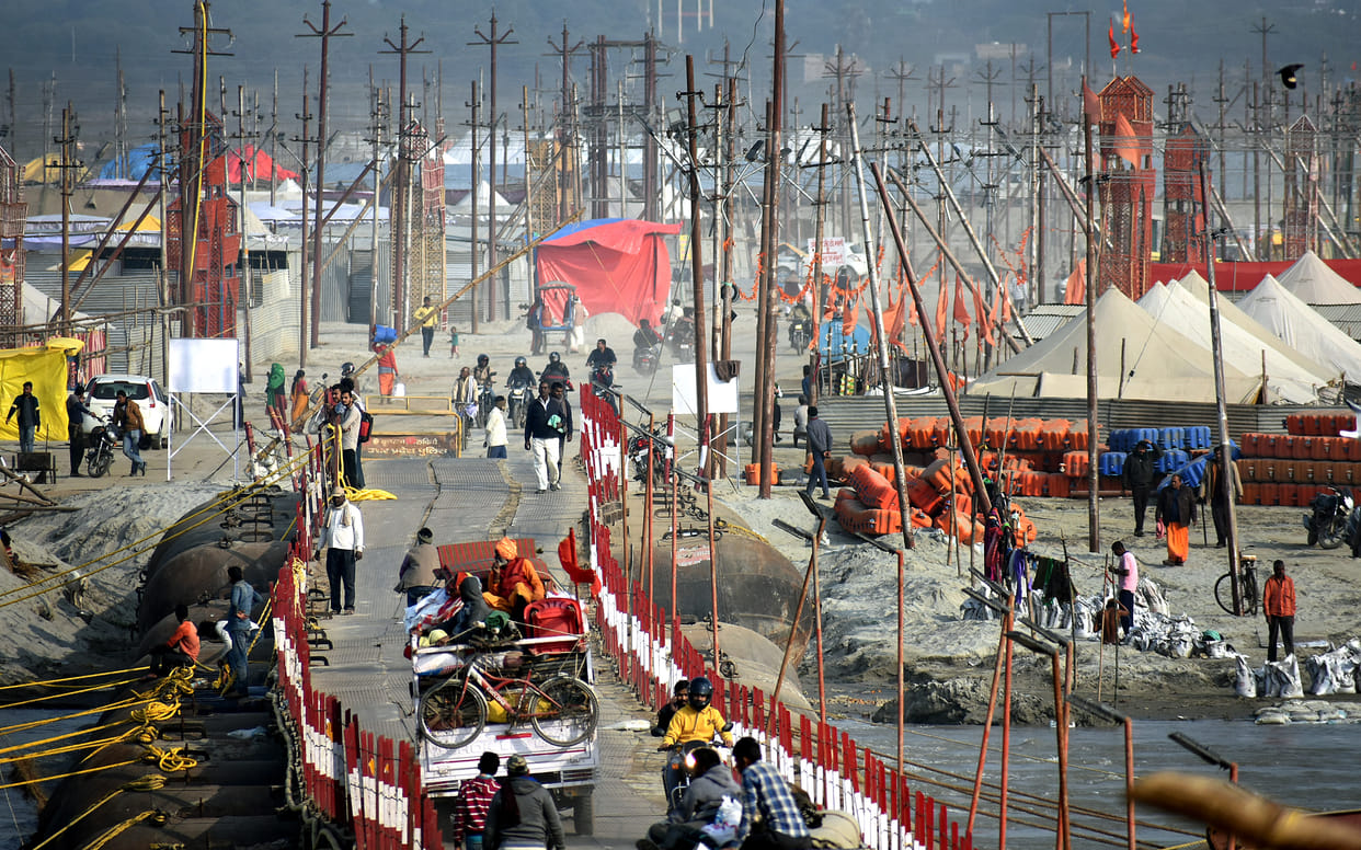 Magh fair took shape, Kalpavasi started coming to camps