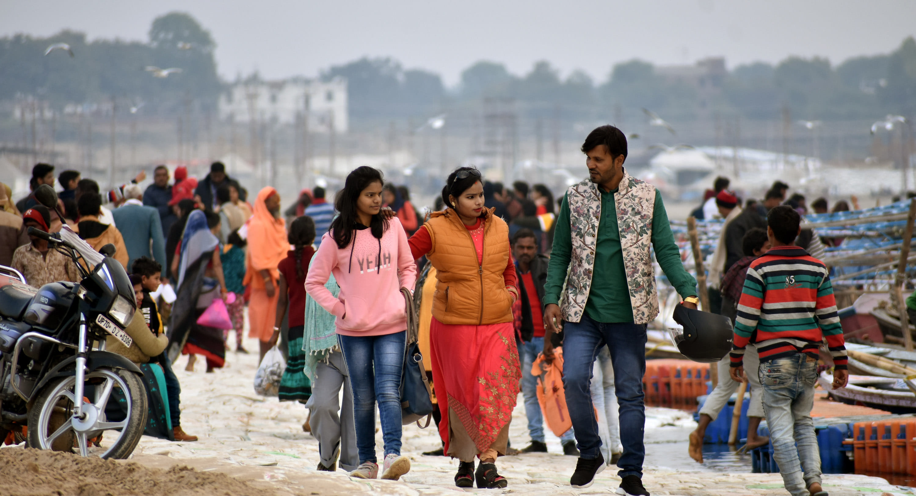 Magh fair took shape, Kalpavasi started coming to camps