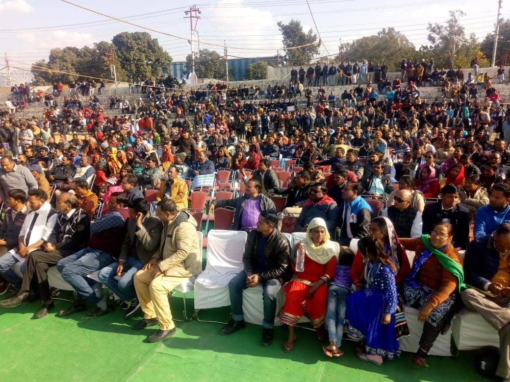 SC ST Employees Protest Rally in dehradun for reservation in promotion
