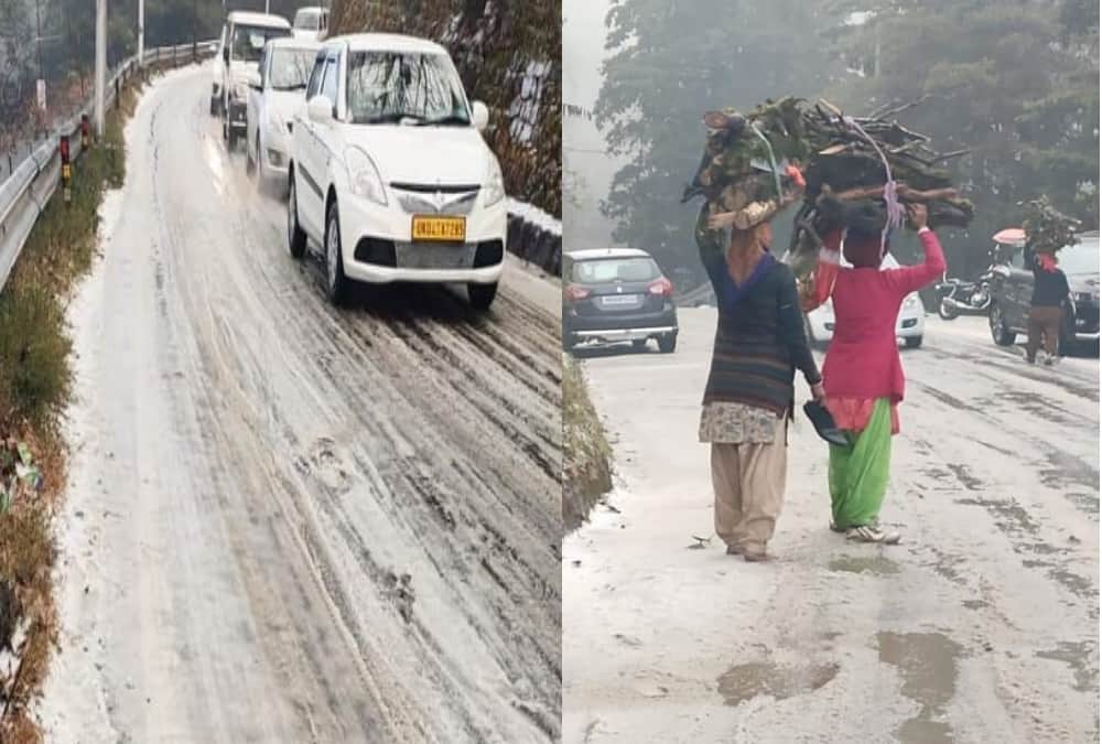 Dense Fog, Rainfall and Hailstorm in nainital and   Pipeline Fridge in Auli due to Snowfall