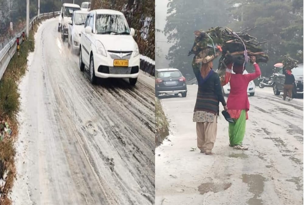 Dense Fog, Rainfall and Hailstorm in nainital and   Pipeline Fridge in Auli due to Snowfall