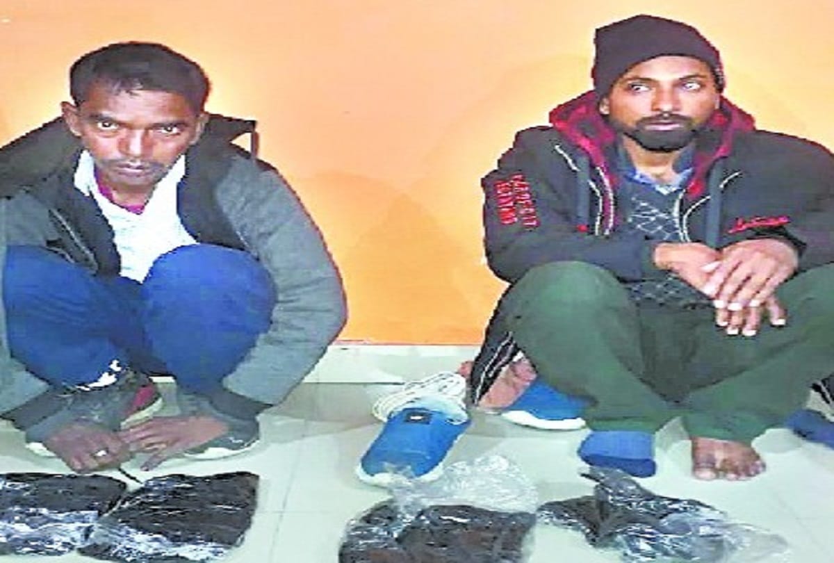 Opium smuggling in AC coach two arrested in  Bareilly