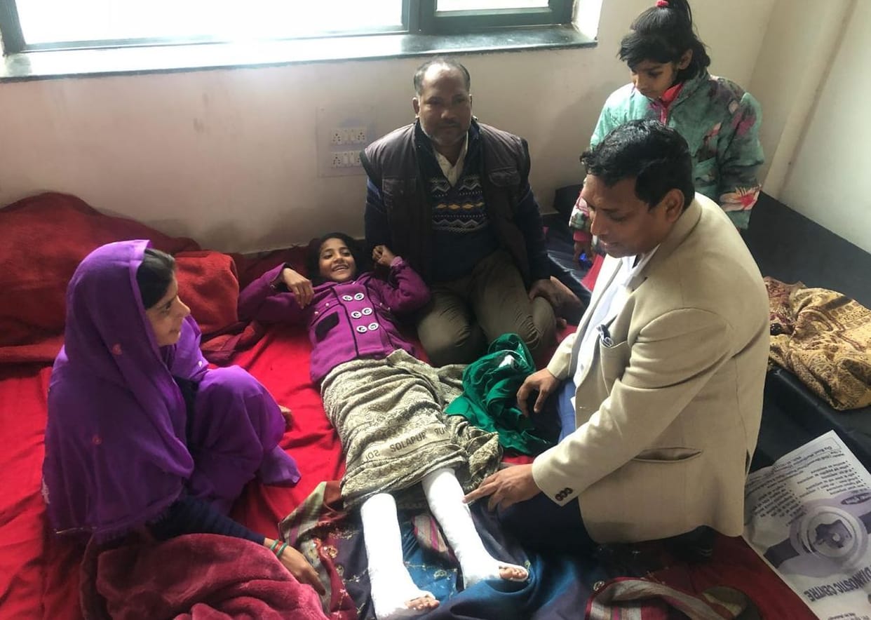 After the operation of the feet, the girl's dreams get wings