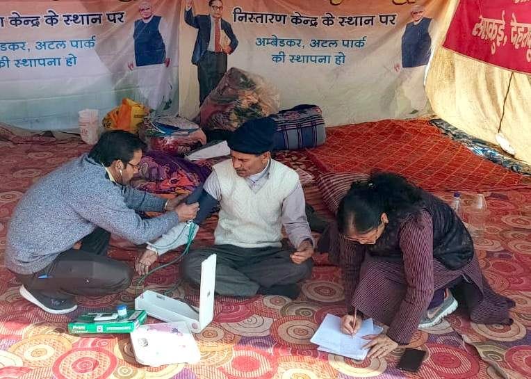 Rajesh Sharma on hunger strike reduced to three kg weight