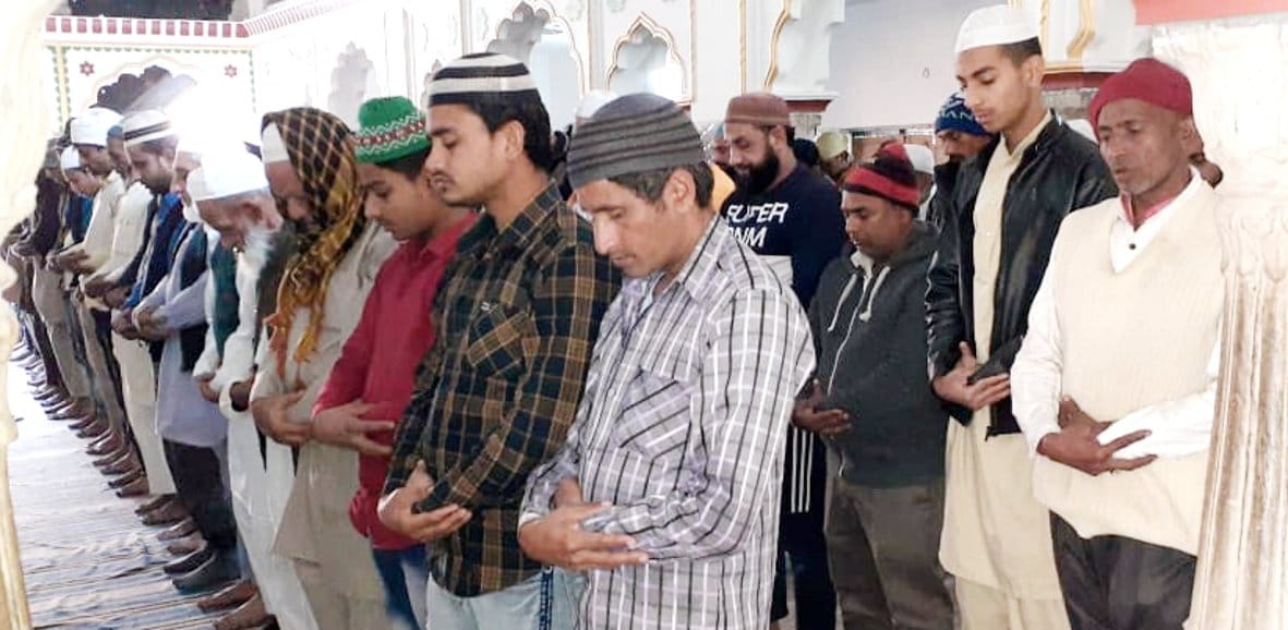 Prayer was offered in a peaceful environment