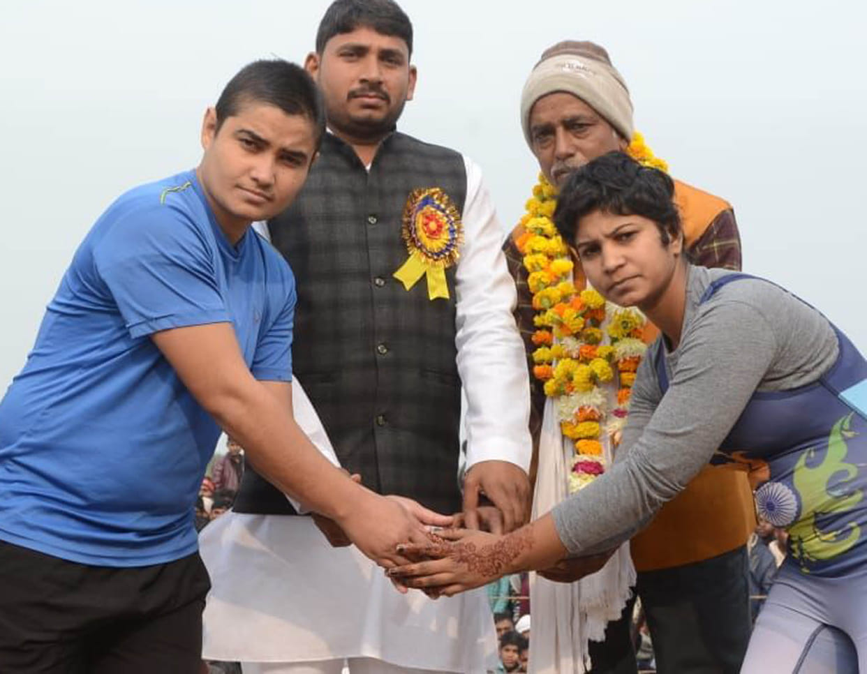 Bunty was surprised by female wrestler Param