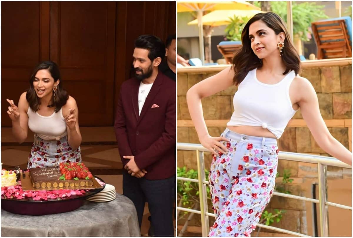 Deepika Padukone Pre Birthday Celebration With ChhapaaK Team And Media At Mumbai