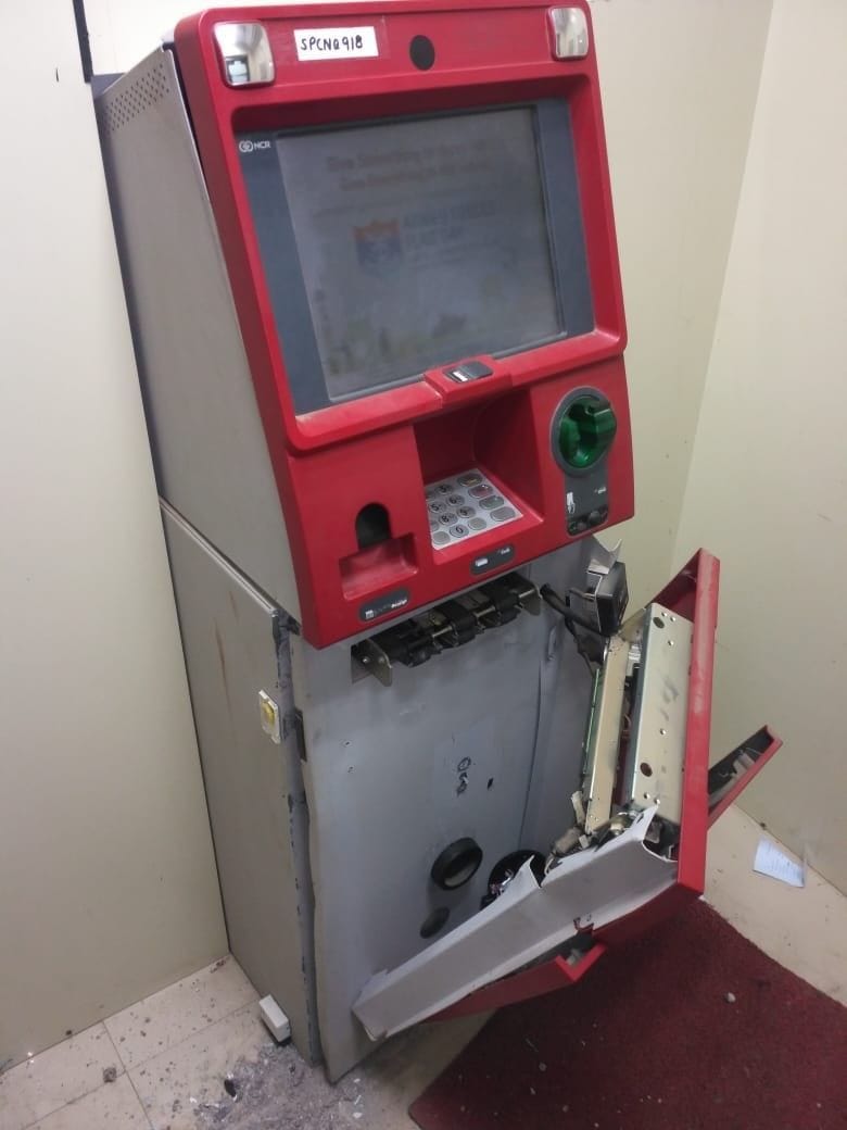 the thieves broke this much