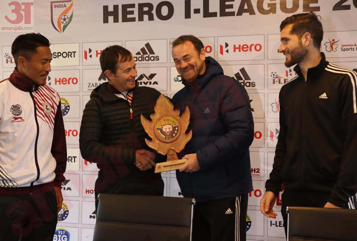 Pre-Match press conference of Mohan Bagan and Real Kashmir on eve of I-league match in Srinagar