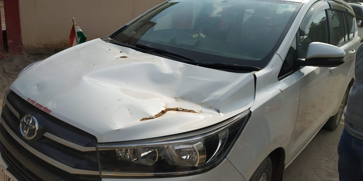 Higher Education Minister and MLA narrowly survived in road accident