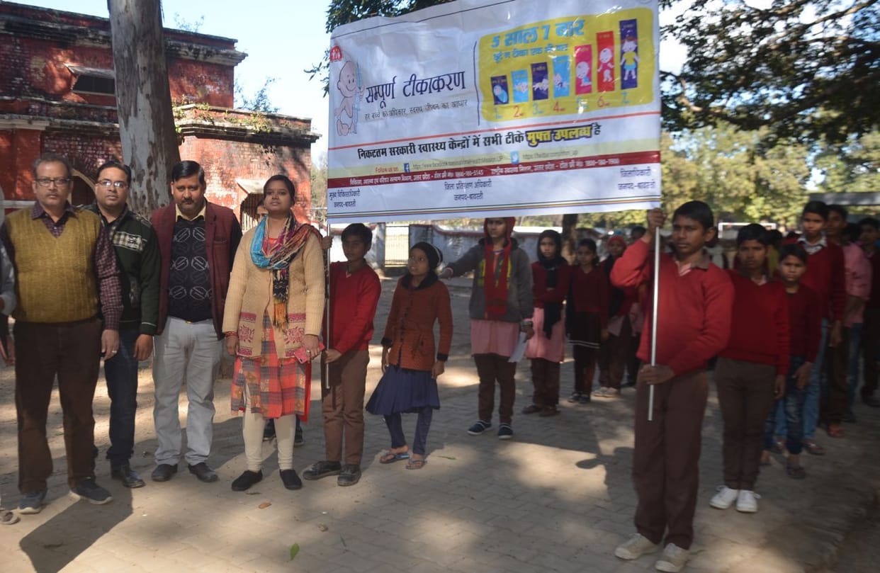 Rally fired, aware for vaccination