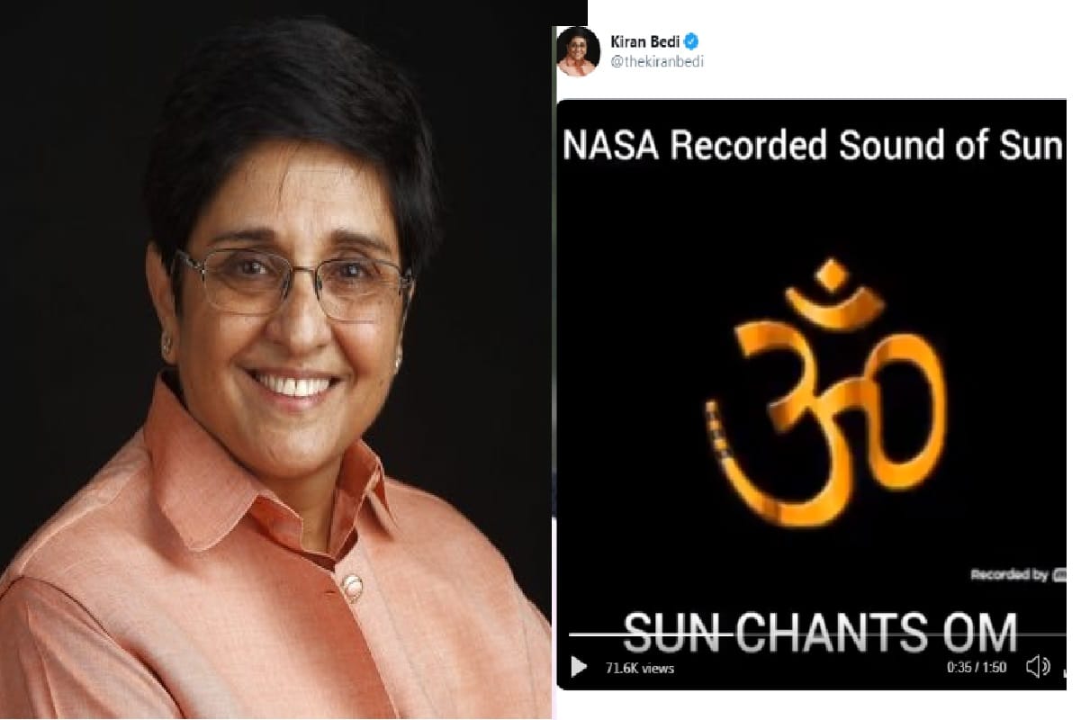 Kiran Bedi Gets Trolled on twitter After Share fake nasa video of Sun Chanting Om