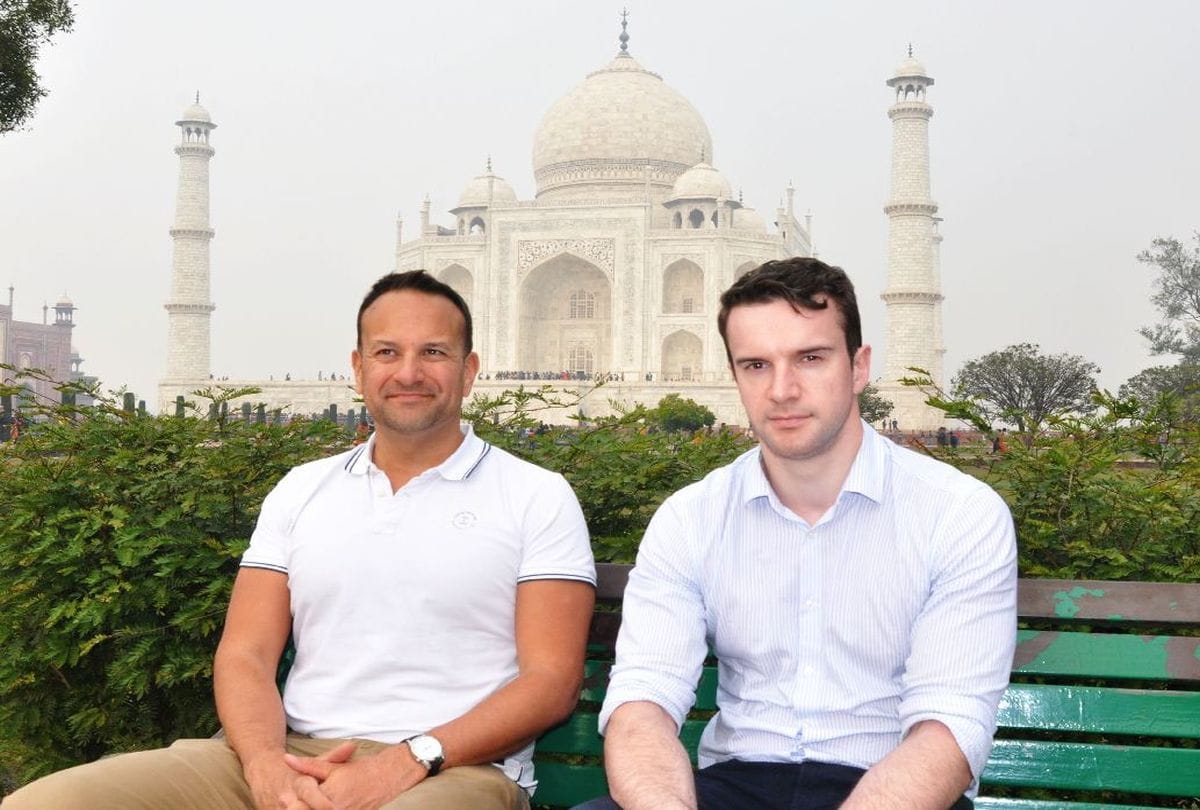 prime minister of ireland Leo Varadkar visits the Taj Mahal