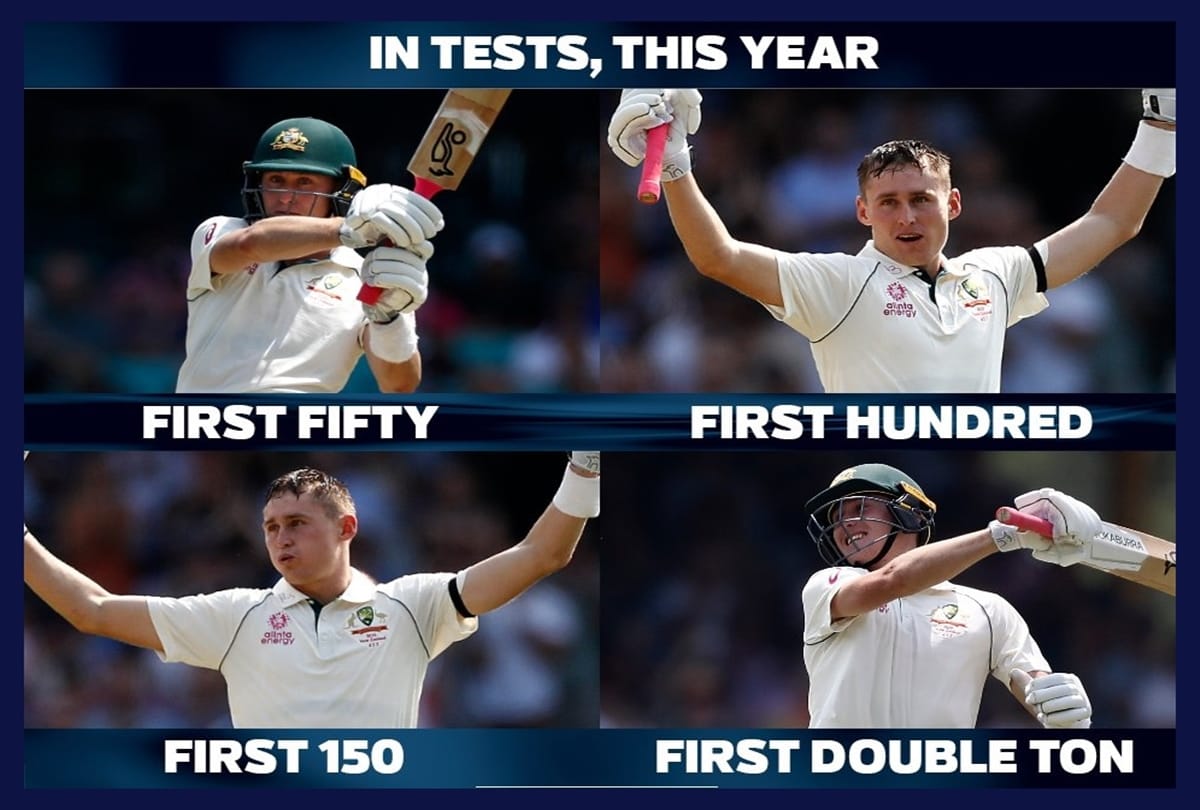 AUSvNZ: Marnus Labuschagne smashes first double century of the decade