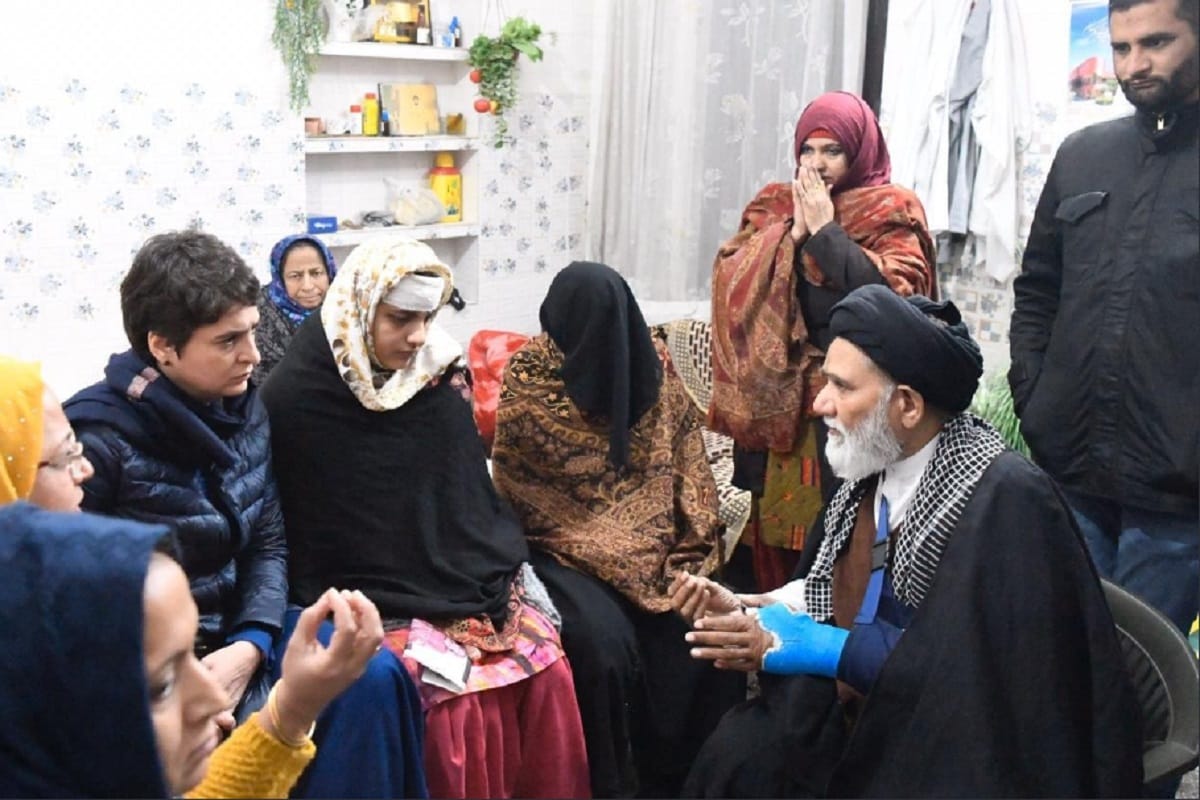 Priyanka Gandhi is met to many victim families in Muzaffarnagar in today