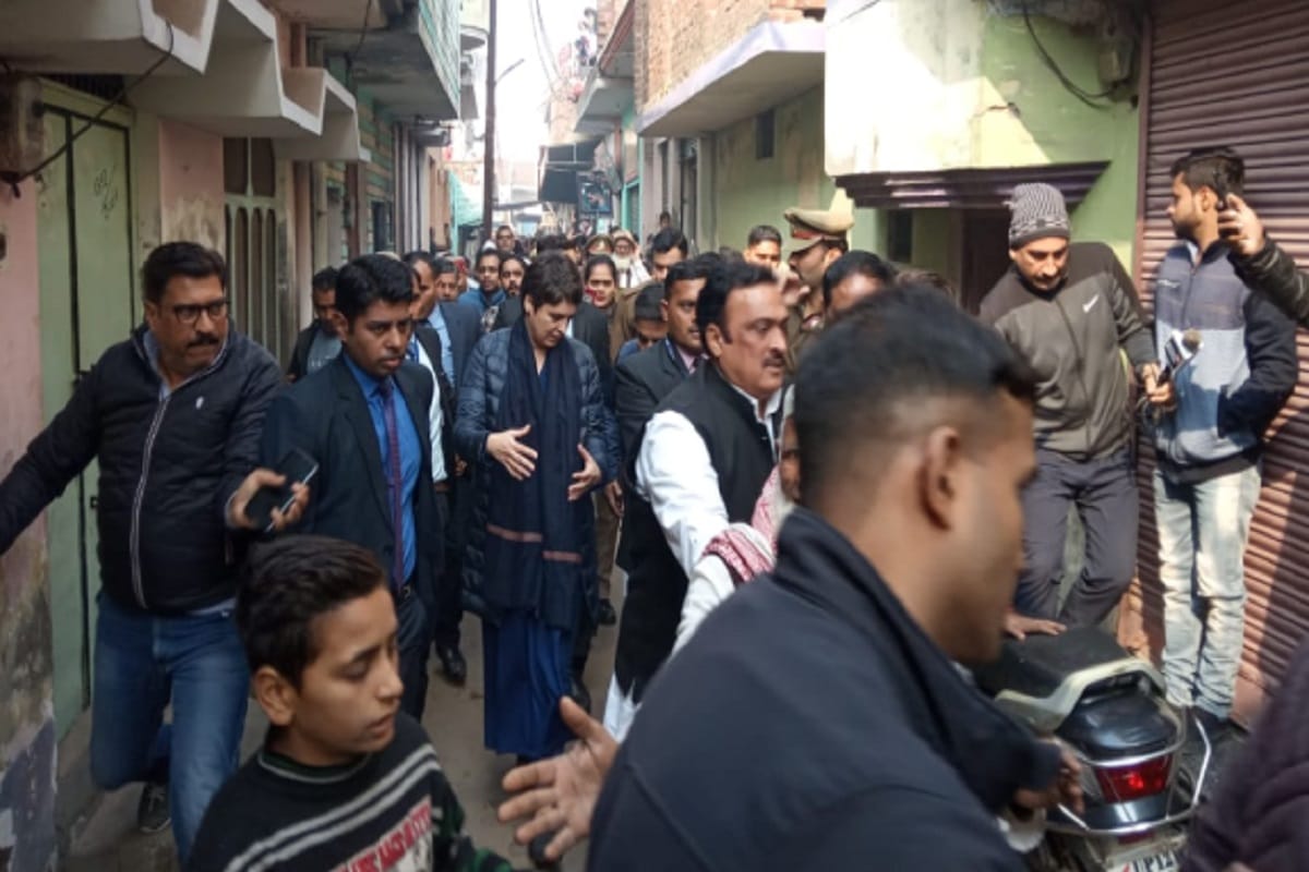 Priyanka Gandhi is met to many victim families in Muzaffarnagar in today