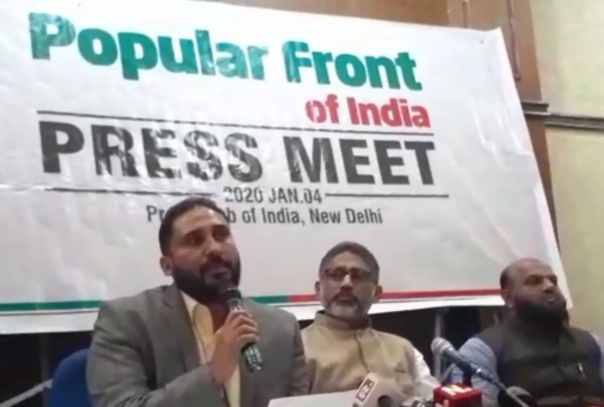 CAA NRC protest PFI calls itself secular says deliberately being trapped in violence cases