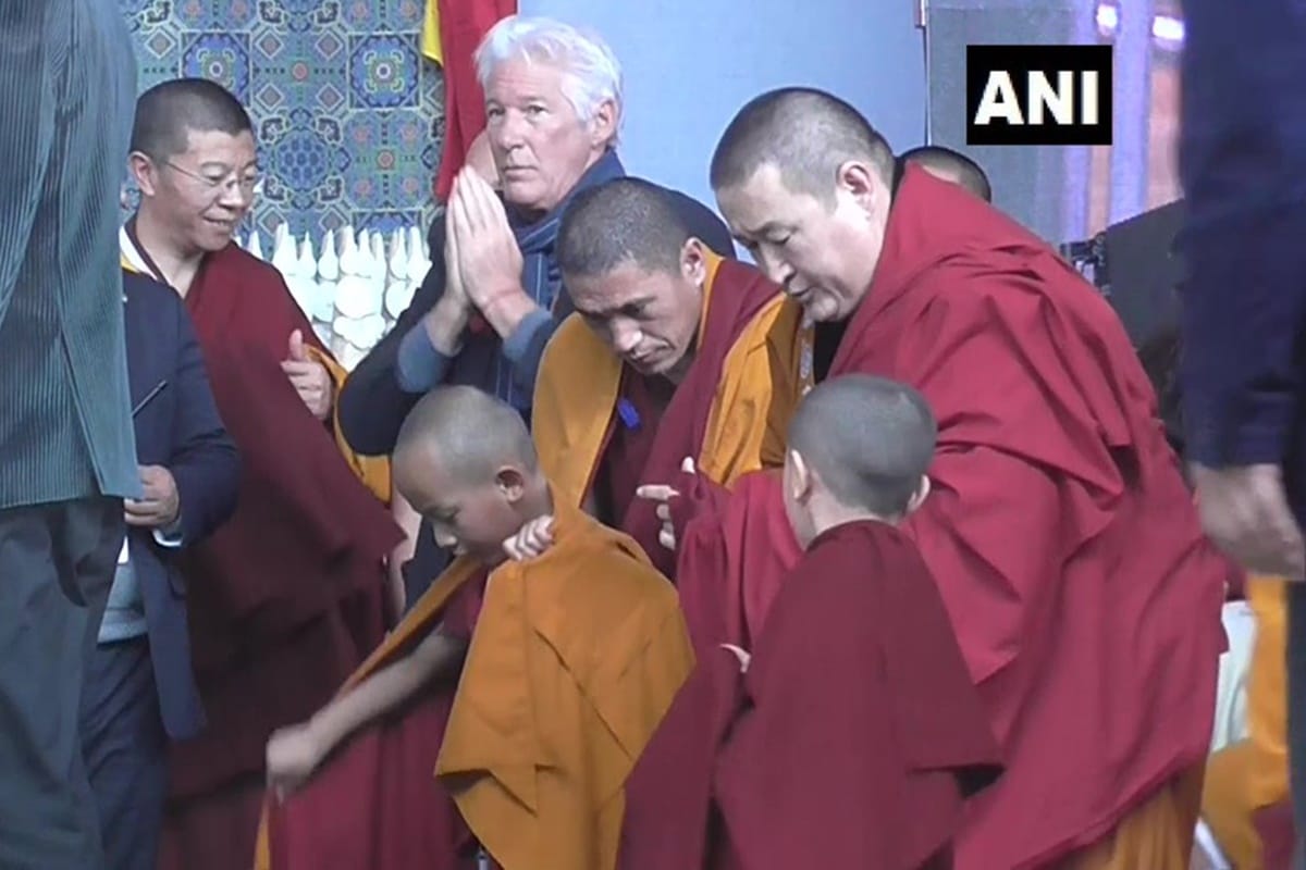 Hollywood actor Richard Gere attend teaching session of Dalai Lama in Bodh Gaya